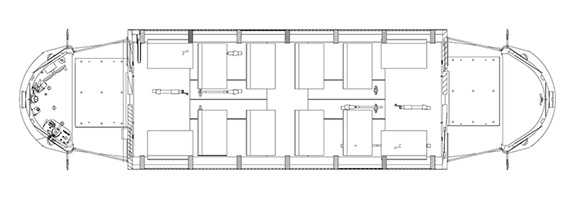 Lisbon Trolley #519 floor plan