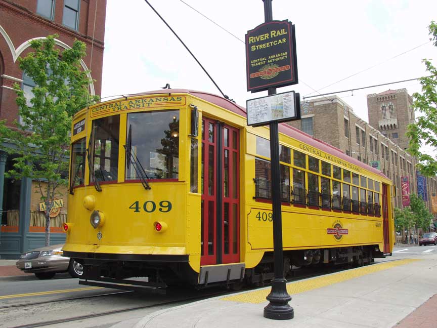 Replica Birney Trolley, Little Rock, Arkansas