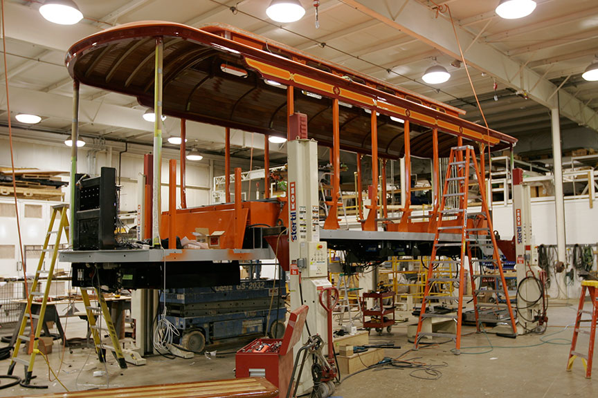  allow for the installation of the trucks, electronics, and batteries