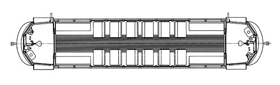 Oregon Replica Council Crest Trolley floor plan