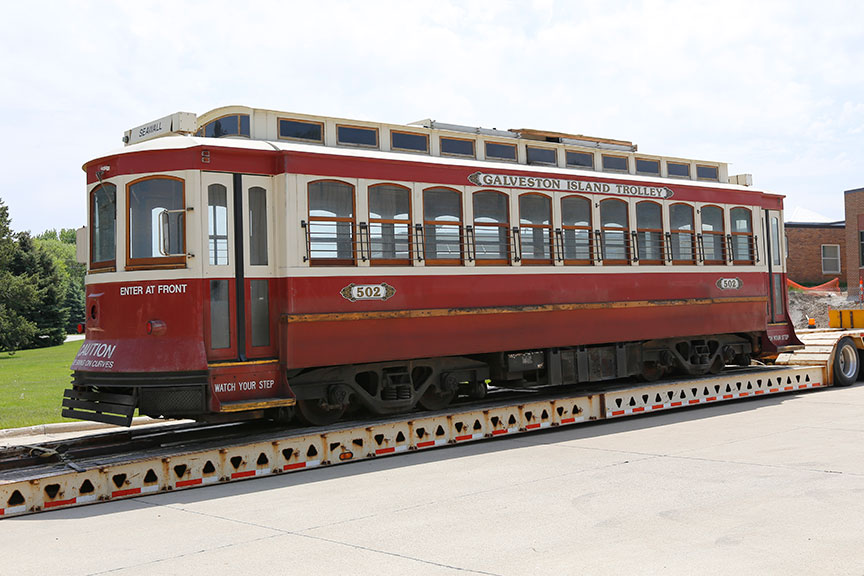 Gomaco Trolley Company Reconditioning Replica Council Crest Trolleys